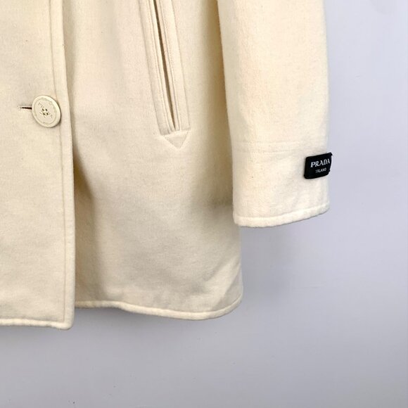 prada 2023 wool double-breasted long coat - Picture 4 of 9